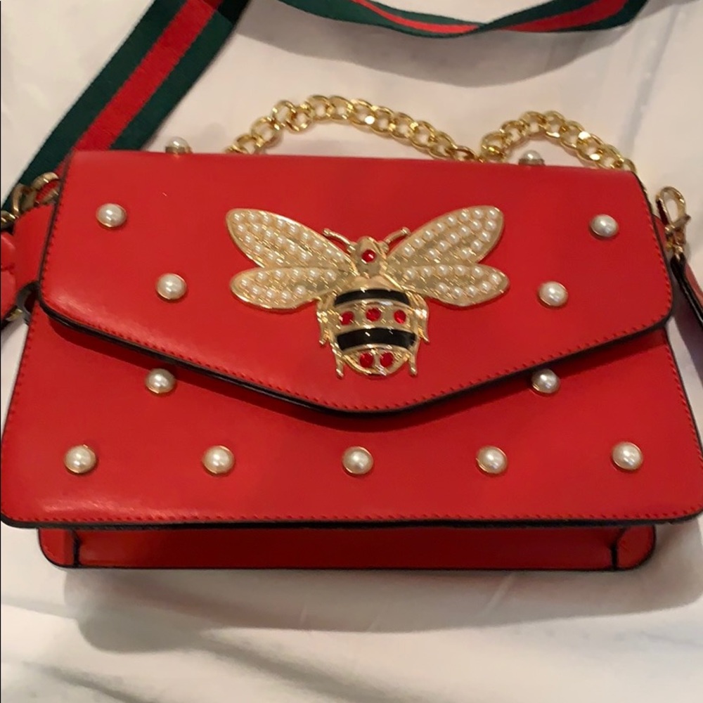 Fashionable red bag